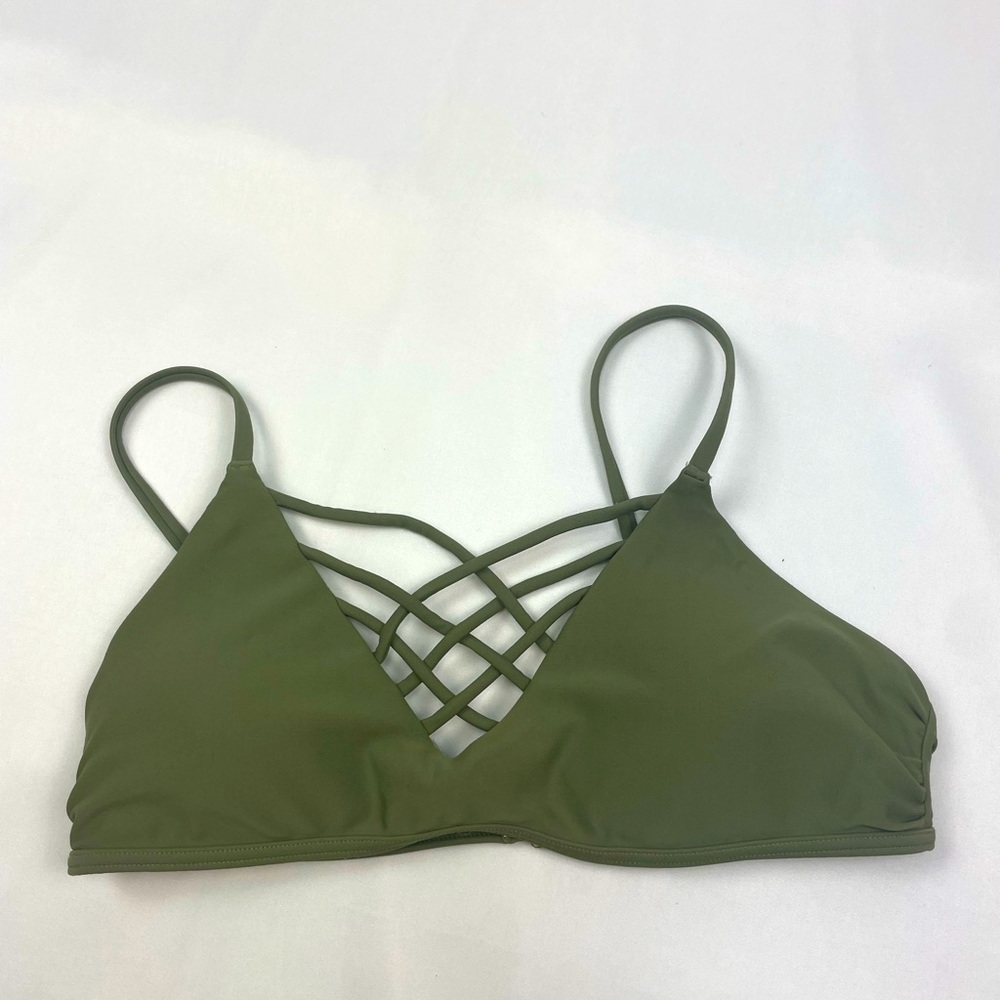 Green Hollister Bikini Swim Top